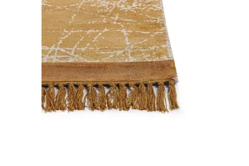 Matta Hanli - Orange, Vit, 160x230 cm - Textil & mattor - Matta - Modern matta - Viskosmatta & konstsilkesmatta