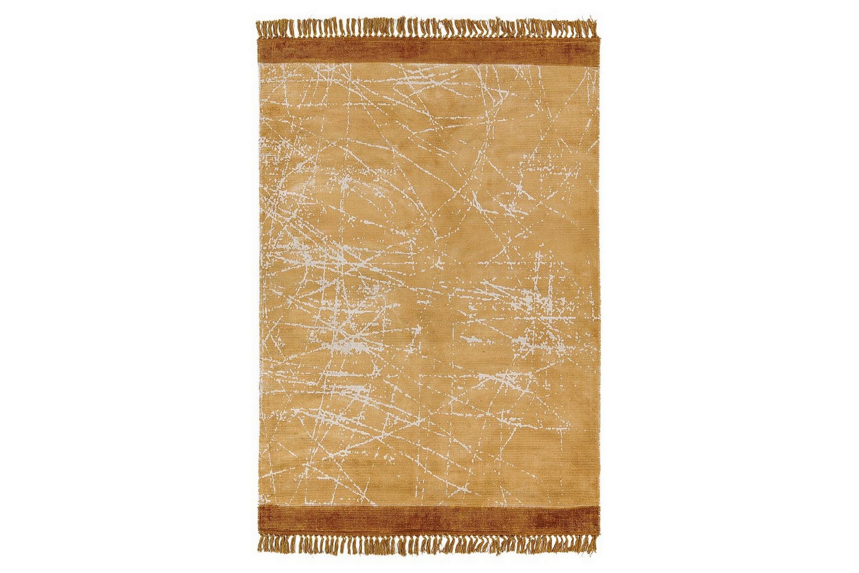 matta hanli - orange, vit, 160x230 cm