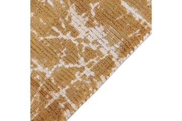Matta Hanli - Orange, Vit, 80x150 cm - Textil & mattor - Matta - Modern matta - Viskosmatta & konstsilkesmatta