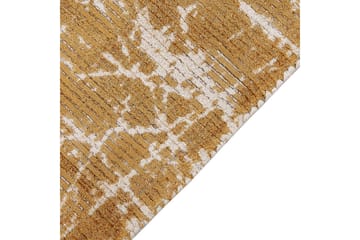 Matta Hanli - Orange, Vit, 80x150 cm - Textil & mattor - Matta - Modern matta - Viskosmatta & konstsilkesmatta