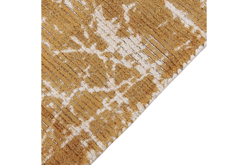 Matta Hanli - Orange, Vit, 80x150 cm - Textil & mattor - Matta - Modern matta - Viskosmatta & konstsilkesmatta