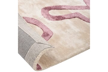 Matta Kappar - Beige, Rosa - Textil & mattor - Matta - Modern matta - Viskosmatta & konstsilkesmatta