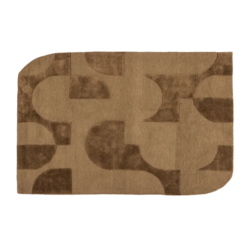 Matta Livo 160x160 cm, Brun