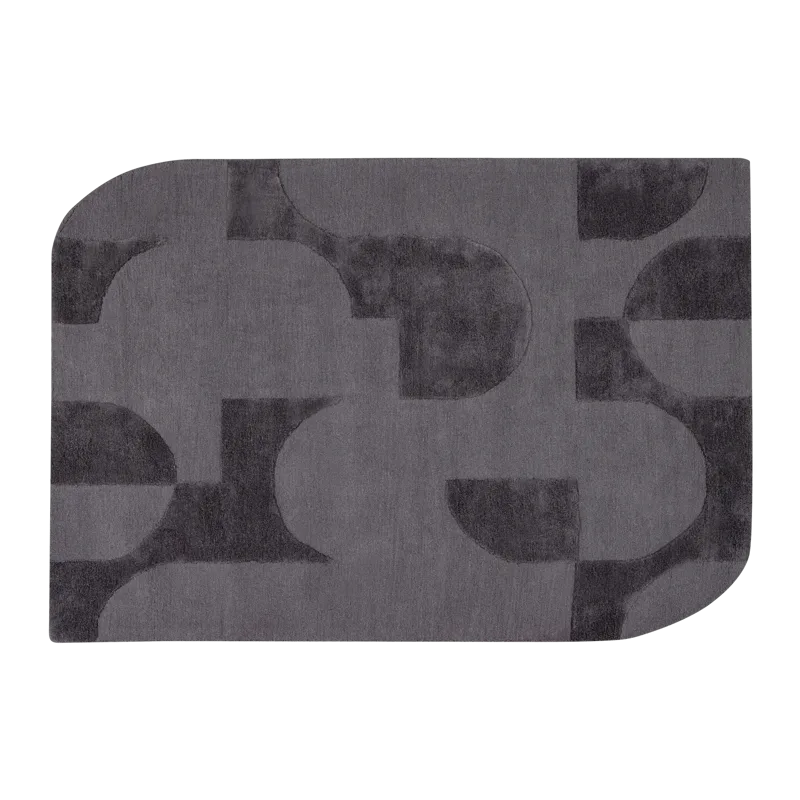 Matta Livo 160x160 cm, Grå