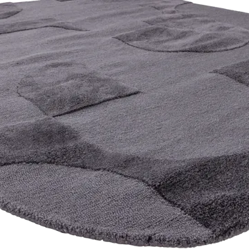 Matta Livo 160x160 cm - Grå - Textil & mattor - Matta - Modern matta - Ullmatta