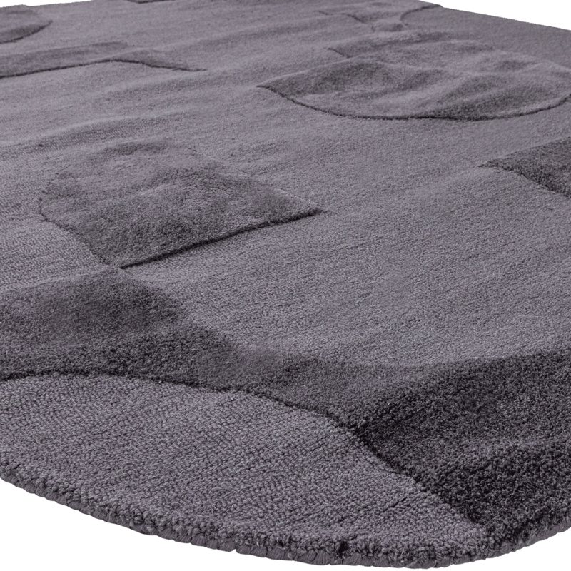Matta Livo 160x160 cm - Grå - Textil & mattor - Matta - Modern matta - Ullmatta