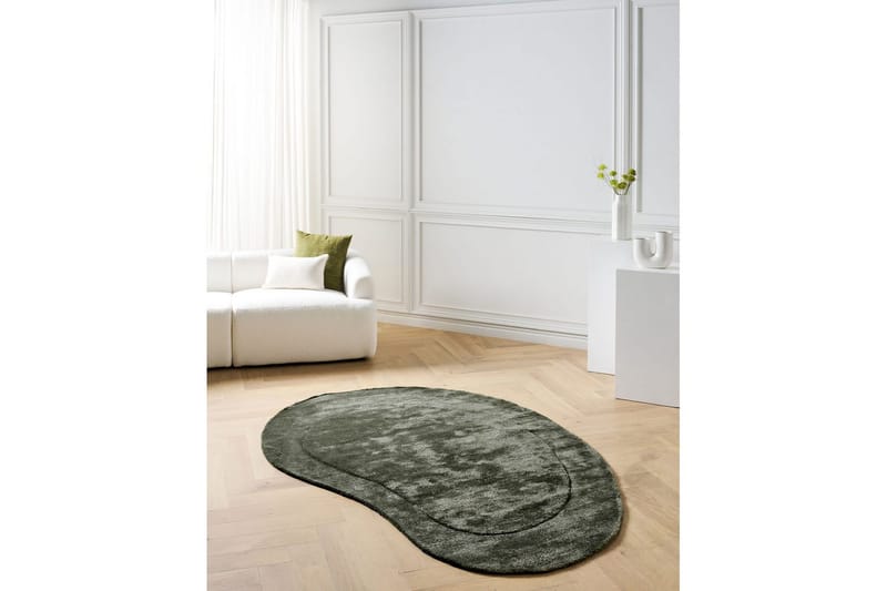 Matta Masso - Grön - Textil & mattor - Matta - Modern matta - Viskosmatta & konstsilkesmatta