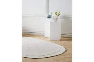 Matta Mitha - Vit - Textil & mattor - Matta - Modern matta - Viskosmatta & konstsilkesmatta