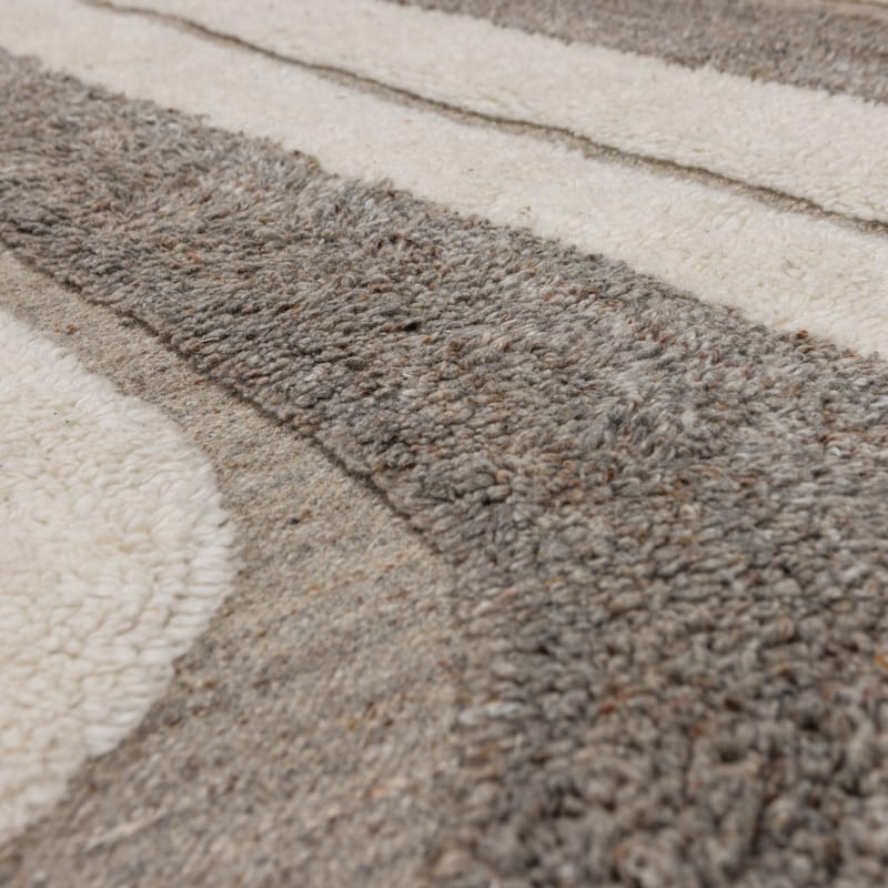 Matta Moro 170x240 cm - Grå/Vit - Textil & mattor - Matta - Modern matta - Ullmatta