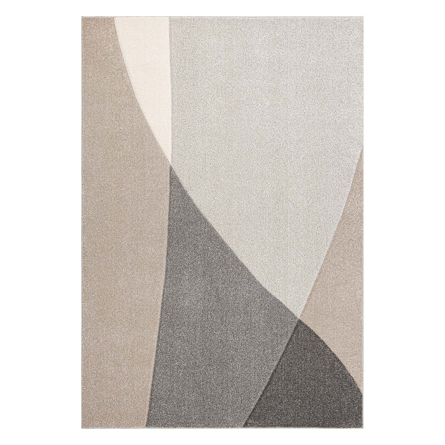 Matta Navon Carved 133x190 cm - Grå/Beige