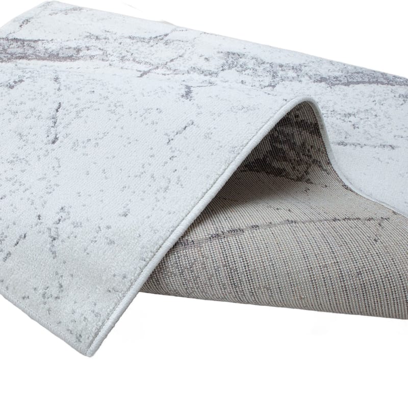 Matta Rönvik 200x285 cm - Vit/Grå - Textil & mattor - Matta - Modern matta - Wiltonmatta