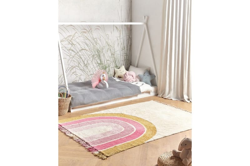 Matta Tatarli - Beige, rosa, gul - Textil & mattor - Matta - Modern matta - Bomullsmatta