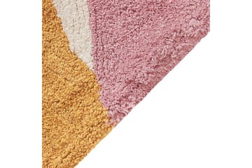 Matta Xinali - Rosa, gul, röd, beige - Textil & mattor - Matta - Modern matta - Bomullsmatta