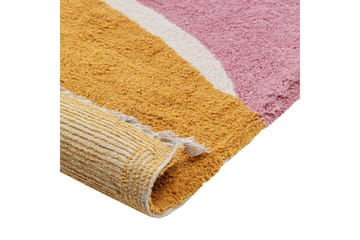 Matta Xinali - Rosa, gul, röd, beige - Textil & mattor - Matta - Modern matta - Bomullsmatta