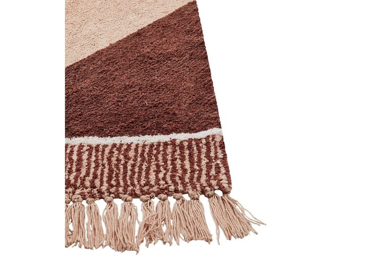 Matta Xuluf - Brun, Beige - Textil & mattor - Matta - Modern matta - Bomullsmatta
