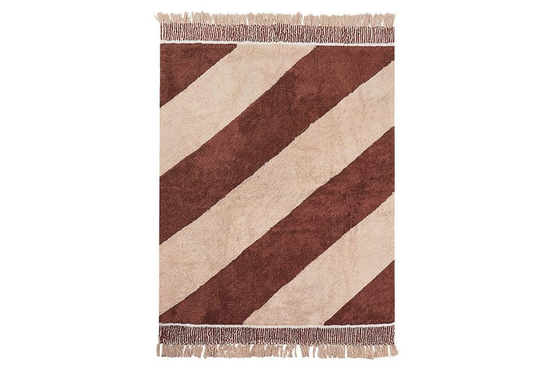 Matta Xuluf - Brun, Beige - Textil & mattor - Matta - Modern matta - Bomullsmatta