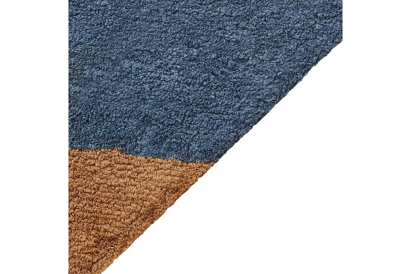 Matta Xuluf - Brun, Blå - Textil & mattor - Matta - Modern matta - Bomullsmatta