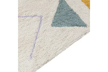 Matta Zaysan - Beige, grön, lila, gul, svart - Textil & mattor - Matta - Modern matta - Bomullsmatta