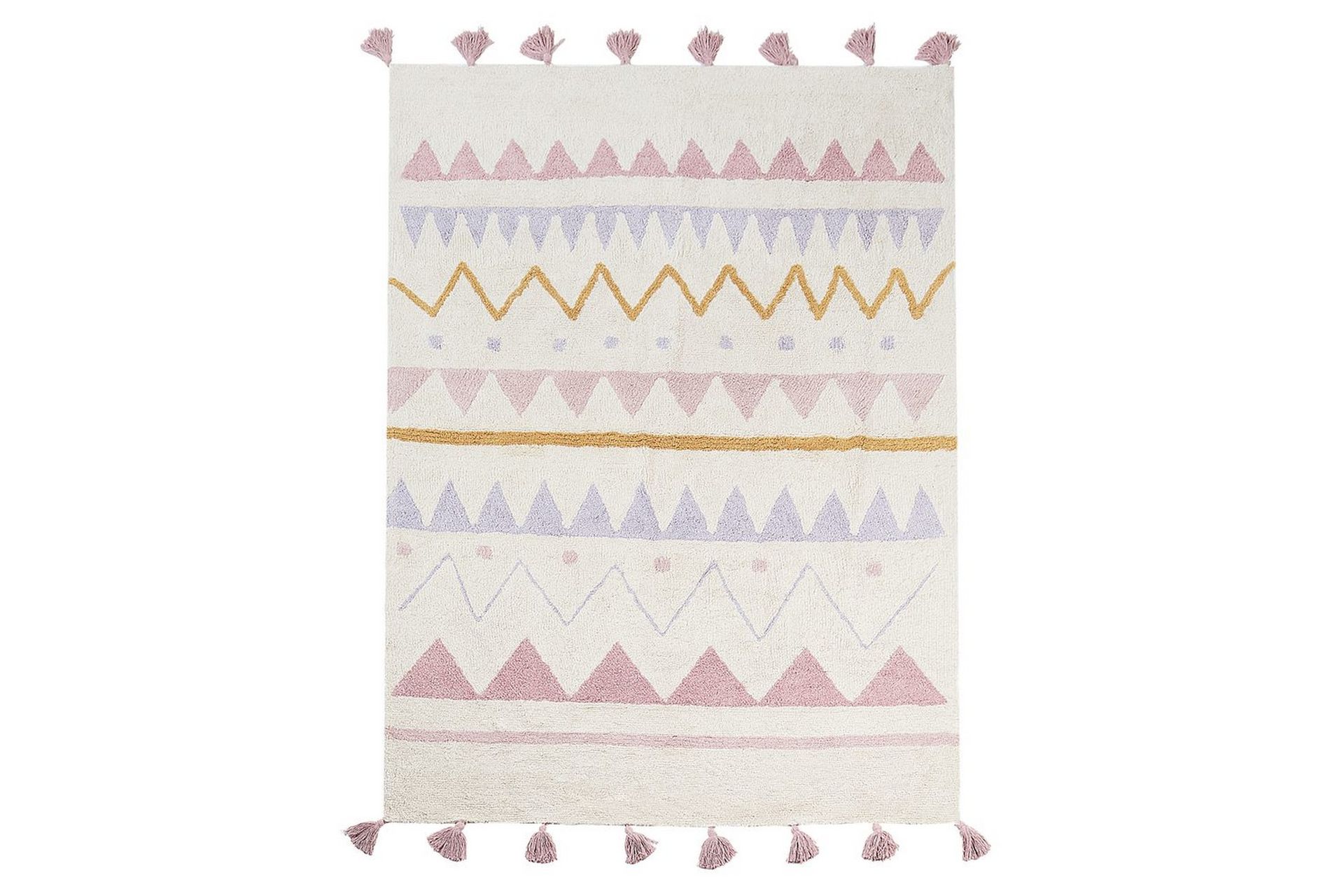 Matta Zaysan - Beige, rosa, lila, gul