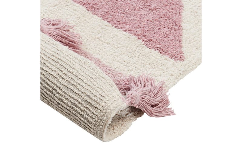 Matta Zaysan - Beige, rosa, lila, gul - Textil & mattor - Matta - Modern matta - Bomullsmatta