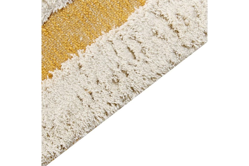 Matta Perai - Vit, Gul, 160x230 cm - Textil & mattor - Matta - Modern matta - Bomullsmatta