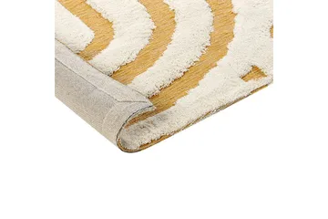 Matta Perai - Vit, Gul, 160x230 cm - Textil & mattor - Matta - Modern matta - Bomullsmatta