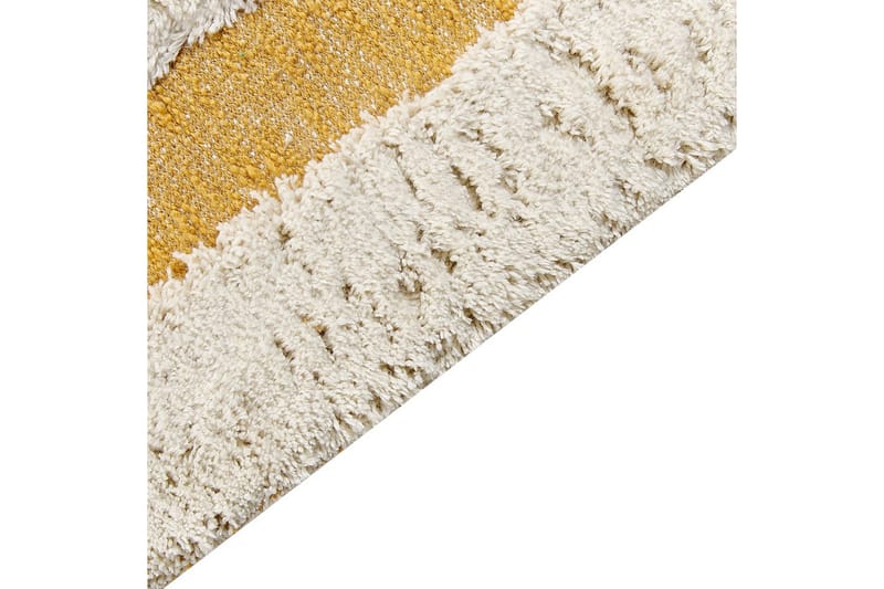 Matta Perai - Vit, Gul, 160x230 cm - Textil & mattor - Matta - Modern matta - Bomullsmatta