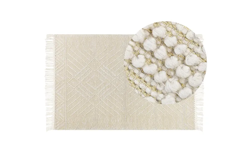 Mavikent Ullmatta 160x230 cm - Beige - Textil & mattor - Matta - Modern matta - Ullmatta