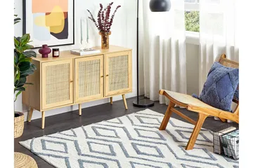 Menderes Ryamatta 160x230 cm - Beige - Textil & mattor - Matta - Modern matta - Bomullsmatta