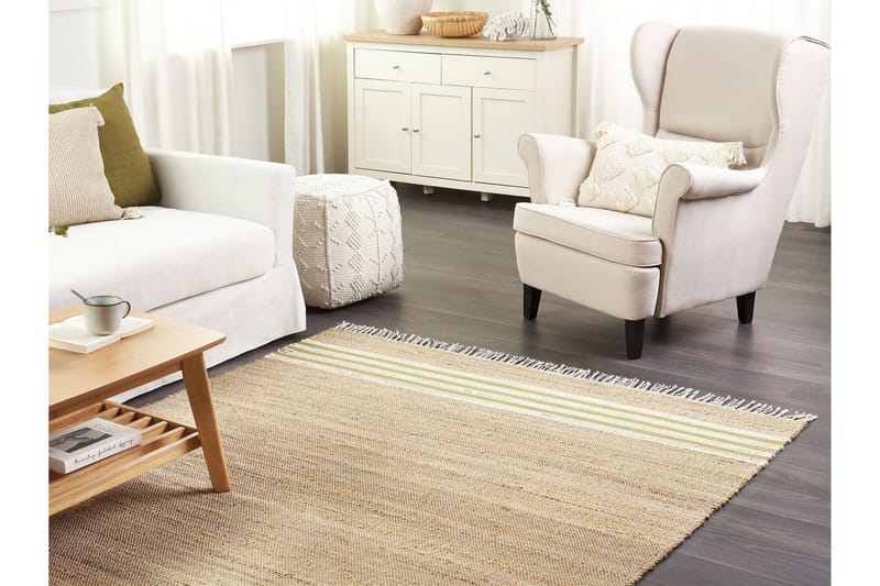 Mirza Jutematta 160x230 cm - Beige - Textil & mattor - Matta - Modern matta - Jutematta & hampamatta