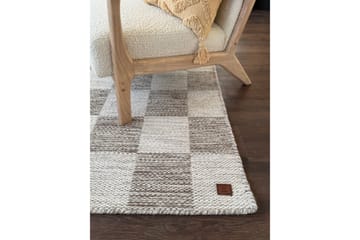 Moharan Ullmatta 160x230 cm Rektangulär - Mörkbeige - Textil & mattor - Matta - Modern matta - Ullmatta