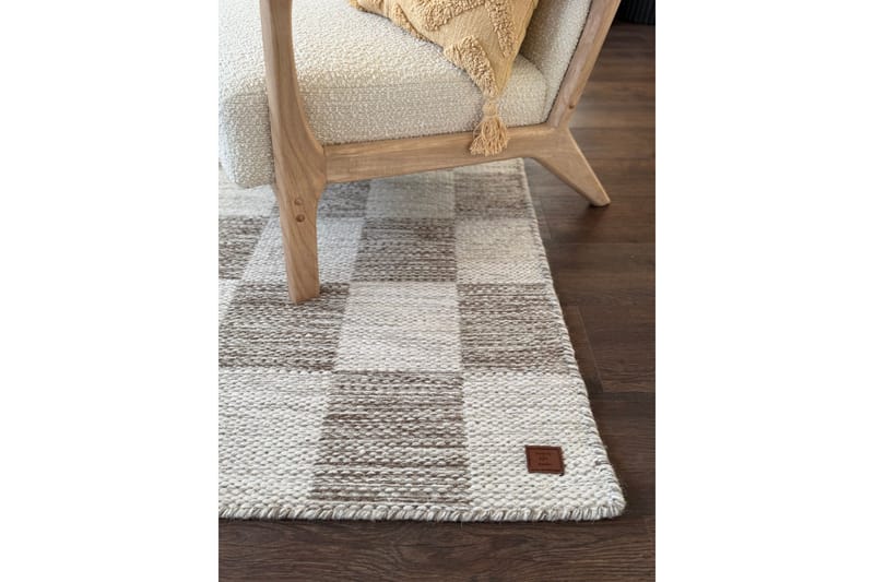 Moharan Ullmatta 160x230 cm Rektangulär - Mörkbeige - Textil & mattor - Matta - Modern matta - Ullmatta
