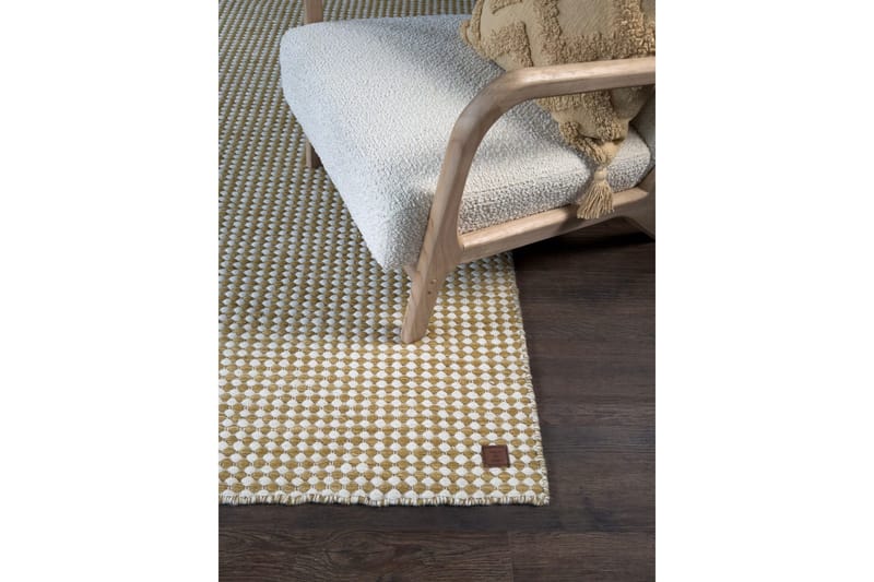 Mohardi Ullmatta 140x200 cm Rektangulär - Gul - Textil & mattor - Matta - Modern matta - Ullmatta