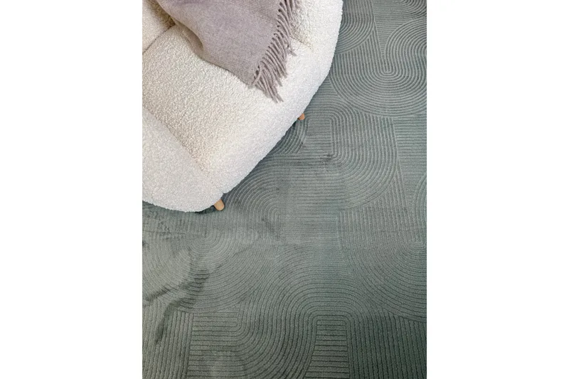 Momita Friezematta 160x230 cm Rektangulär - Grön - Textil & mattor - Matta - Modern matta - Friezematta