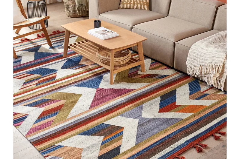 Mrgashat Ullmatta 200x300 cm - Blå - Textil & mattor - Matta - Modern matta - Gångmatta