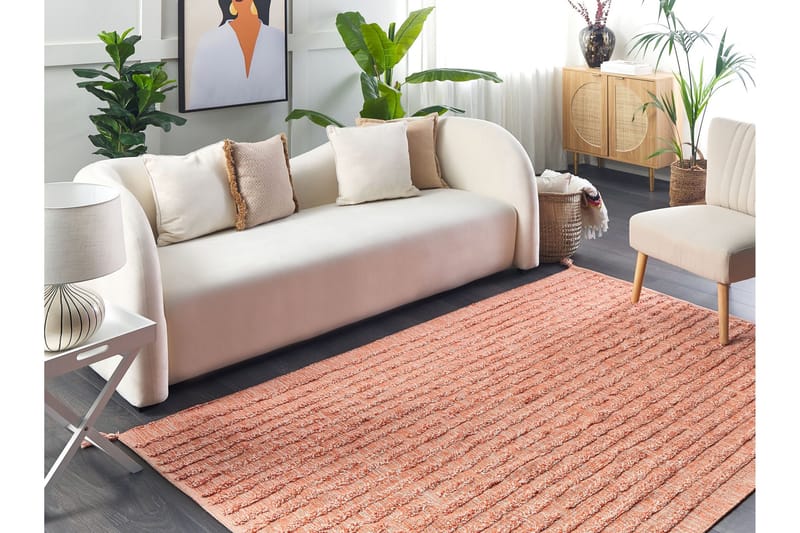 Mugla Ryamatta 140x200 cm - Orange - Textil & mattor - Matta - Modern matta - Ryamatta