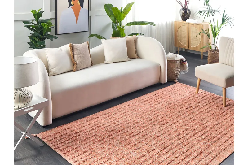 Mugla Ryamatta 160x230 cm - Orange - Textil & mattor - Matta - Modern matta - Ryamatta