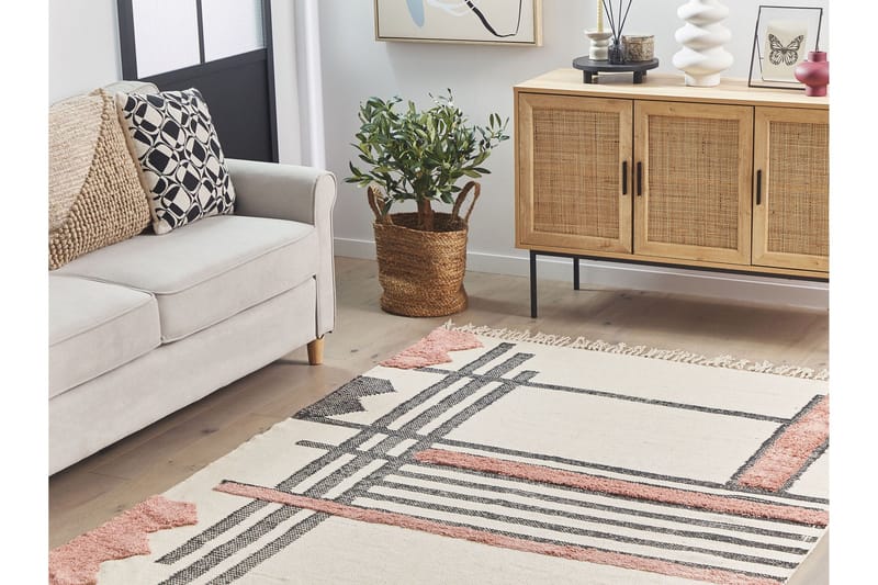 Muradiye Ryamatta 160x230 cm - Beige - Textil & mattor - Matta - Modern matta - Ryamatta