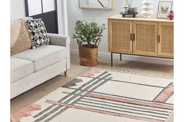 Muradiye Ryamatta 160x230 cm - Beige - Textil & mattor - Matta - Modern matta - Bomullsmatta