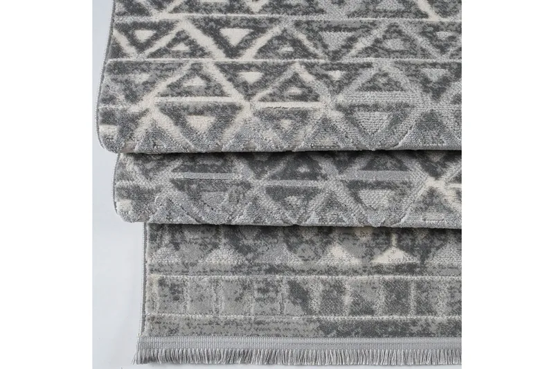 Naveena Gångmatta 80x150 cm Rektangulär - Grå/Creme - Textil & mattor - Matta - Modern matta - Friezematta