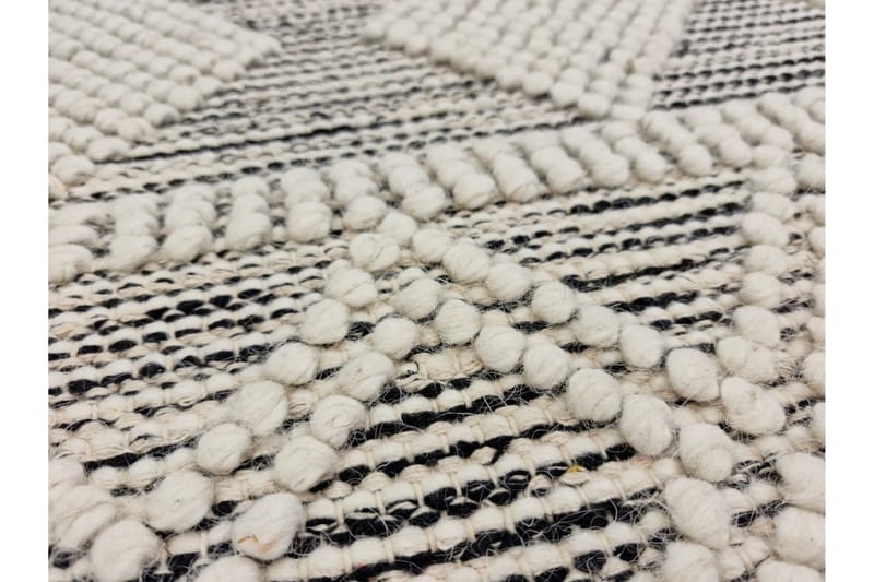Nepal Ullmatta 75x200 cm - Svart - Textil & mattor - Matta - Modern matta - Ullmatta