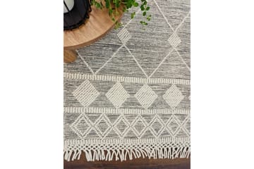 Nepal Ullmatta 75x200 cm - Svart - Textil & mattor - Matta - Modern matta - Ullmatta