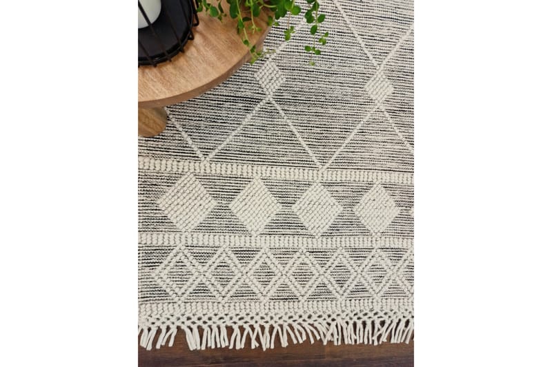 Nepal Ullmatta 75x200 cm - Svart - Textil & mattor - Matta - Modern matta - Ullmatta