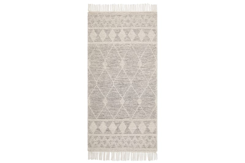 Nepal Ullmatta 75x200 cm - Svart - Textil & mattor - Matta - Modern matta - Ullmatta