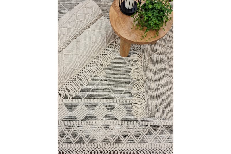 Nepal Ullmatta 75x200 cm - Vit - Textil & mattor - Matta - Modern matta - Ullmatta