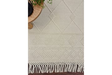 Nepal Ullmatta 75x200 cm - Vit - Textil & mattor - Matta - Modern matta - Ullmatta