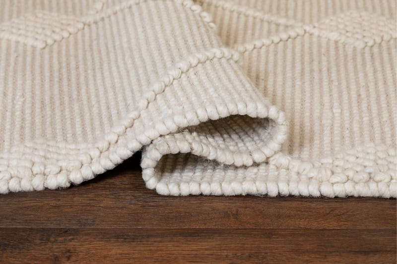 Nepal Ullmatta 75x200 cm - Vit - Textil & mattor - Matta - Modern matta - Ullmatta