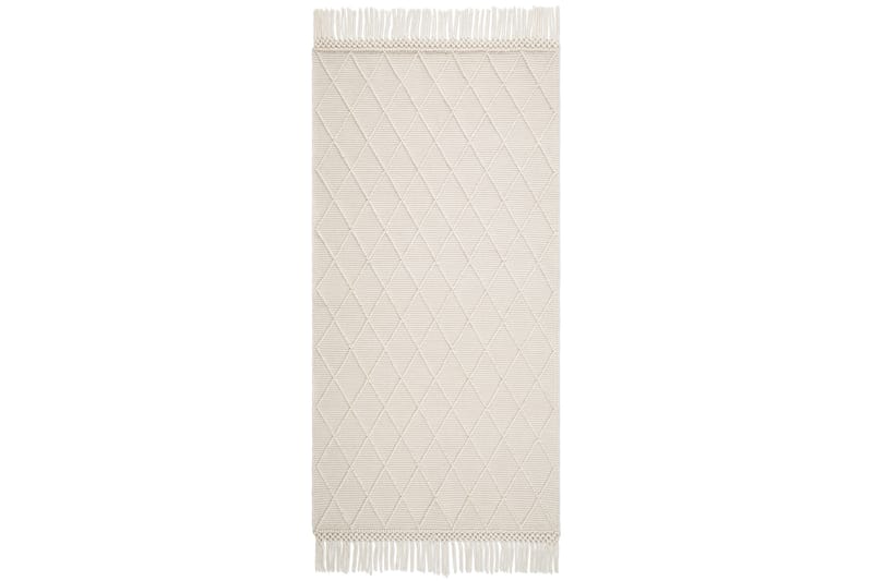 Nepal Ullmatta 75x200 cm - Vit - Textil & mattor - Matta - Modern matta - Ullmatta