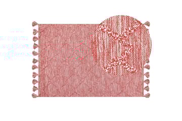 Nigde Ryamatta 160x230 cm - Röd - Textil & mattor - Matta - Modern matta - Ryamatta
