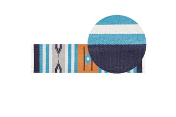 Noratus Bomullsmatta 80x300 cm - Blå - Textil & mattor - Matta - Modern matta - Bomullsmatta